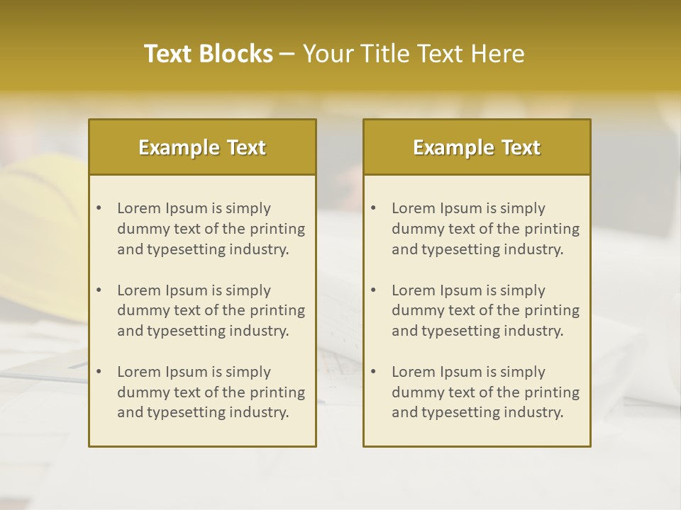 A Group Of People Working On A Construction Project PowerPoint Template