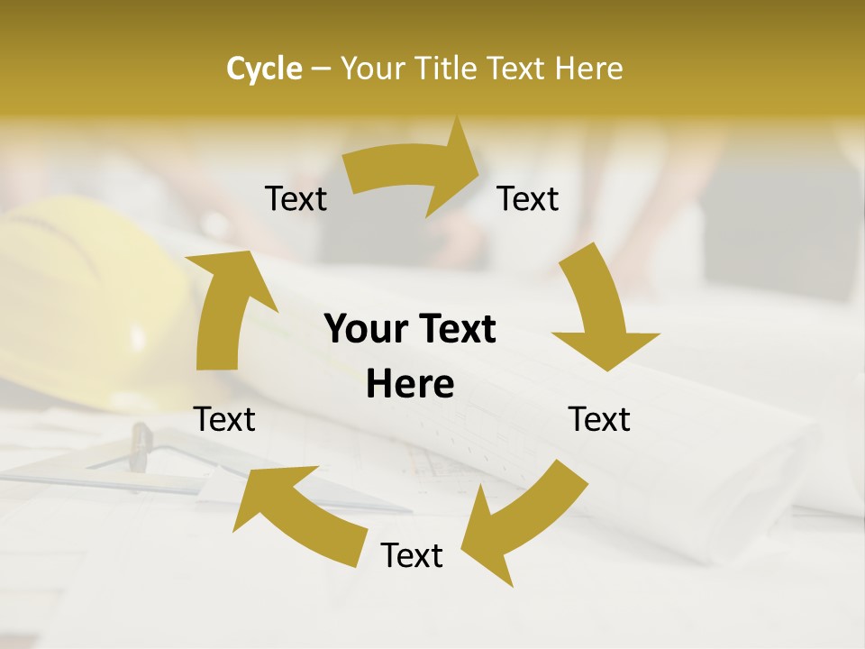A Group Of People Working On A Construction Project PowerPoint Template