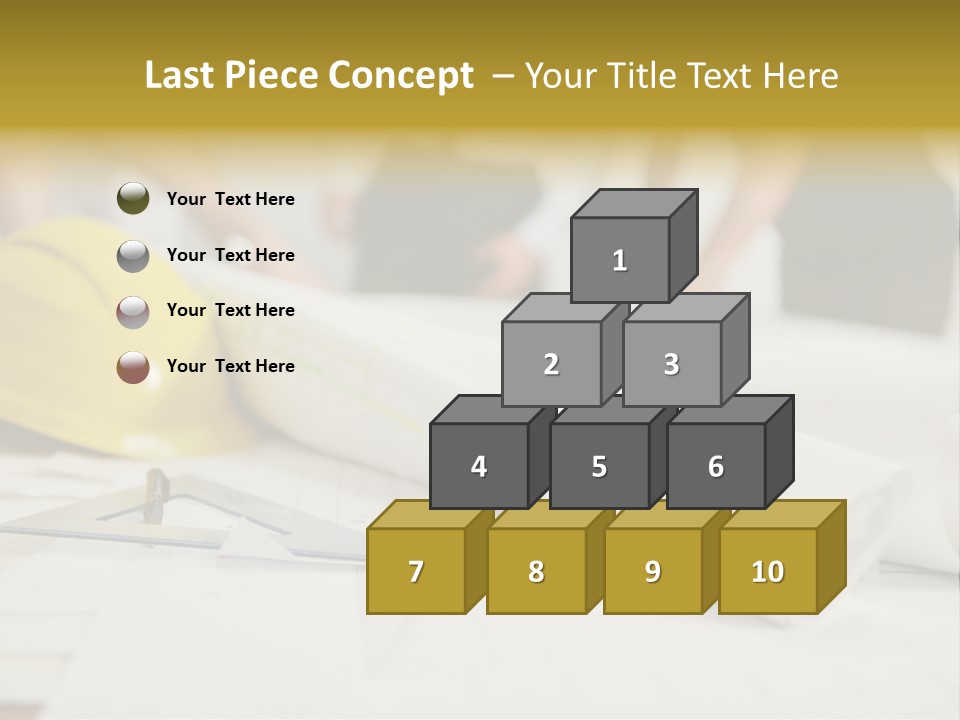A Group Of People Working On A Construction Project PowerPoint Template