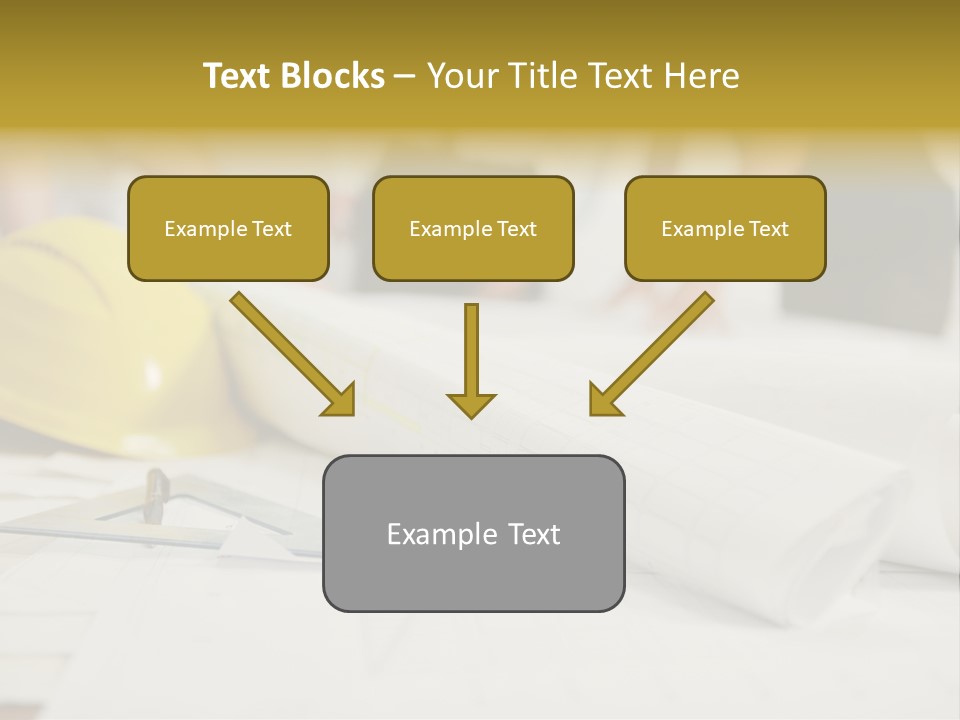 A Group Of People Working On A Construction Project PowerPoint Template