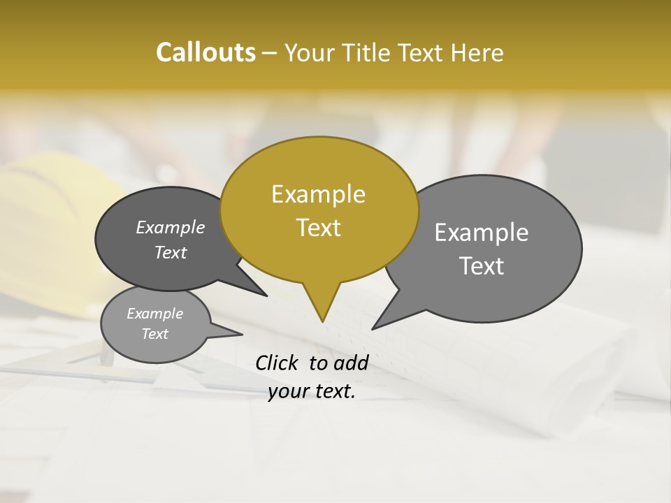 A Group Of People Working On A Construction Project PowerPoint Template