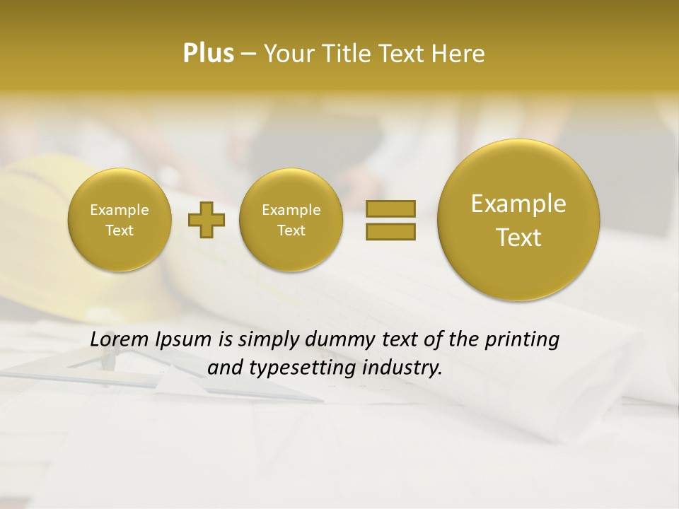 A Group Of People Working On A Construction Project PowerPoint Template