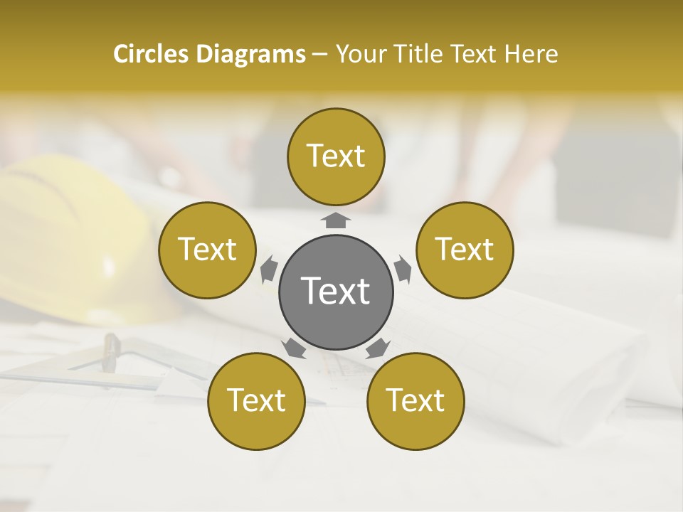 A Group Of People Working On A Construction Project PowerPoint Template