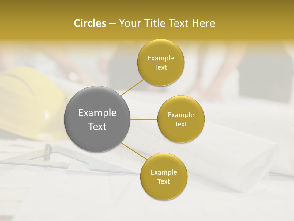 A Group Of People Working On A Construction Project PowerPoint Template