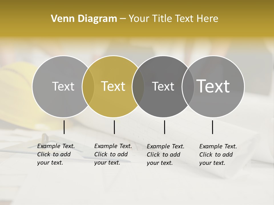 A Group Of People Working On A Construction Project PowerPoint Template