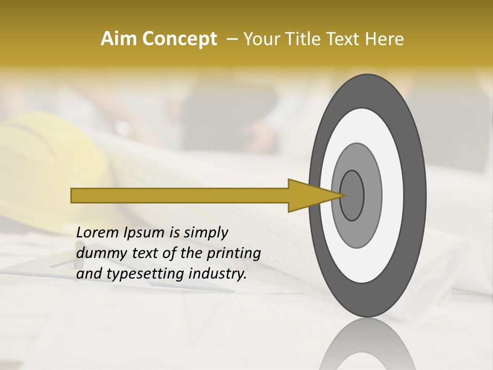 A Group Of People Working On A Construction Project PowerPoint Template