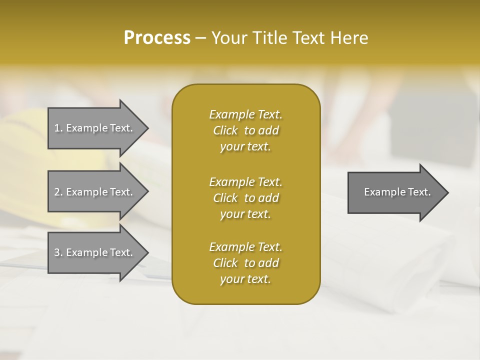 A Group Of People Working On A Construction Project PowerPoint Template