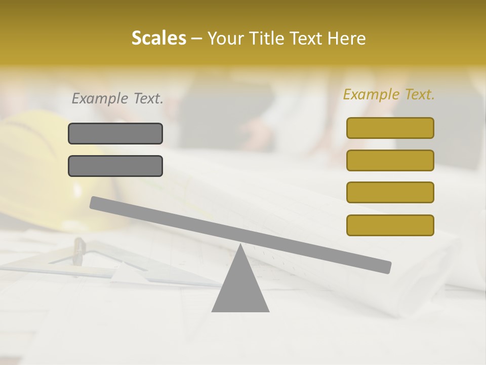 A Group Of People Working On A Construction Project PowerPoint Template