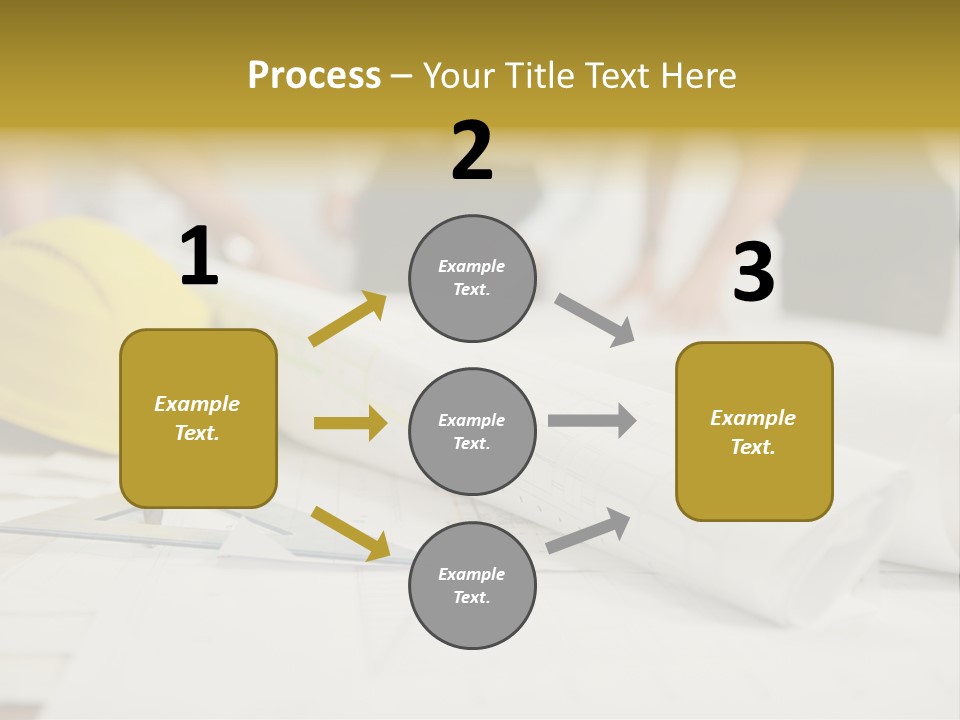 A Group Of People Working On A Construction Project PowerPoint Template