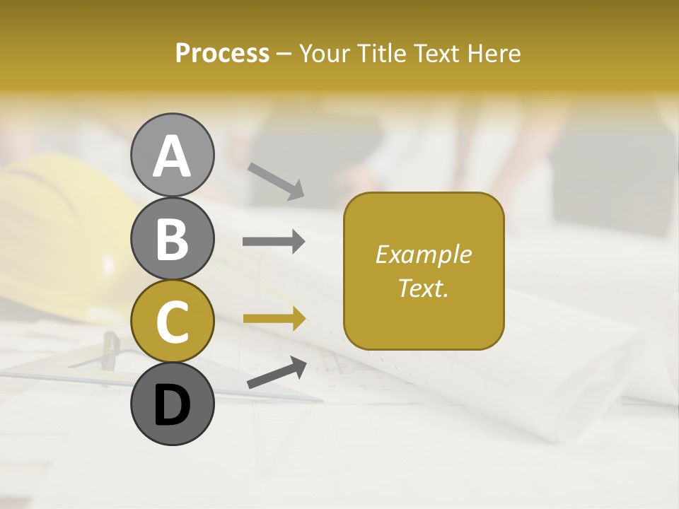 A Group Of People Working On A Construction Project PowerPoint Template
