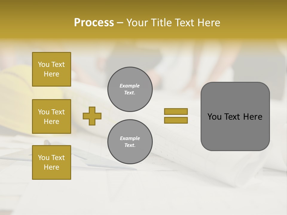 A Group Of People Working On A Construction Project PowerPoint Template