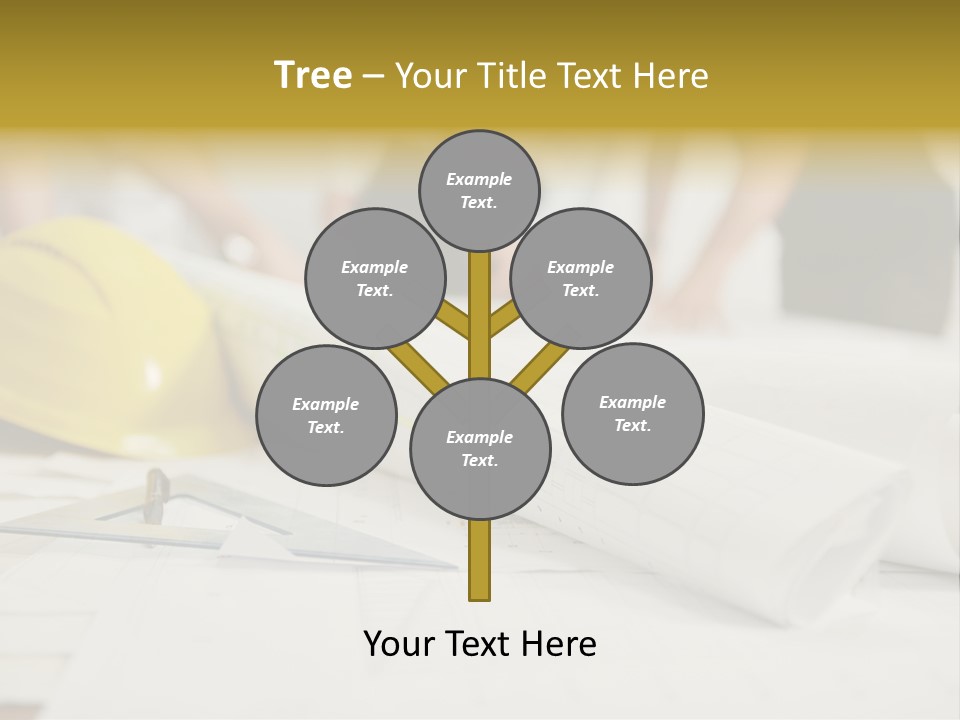 A Group Of People Working On A Construction Project PowerPoint Template