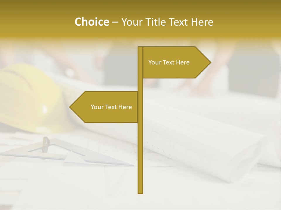 A Group Of People Working On A Construction Project PowerPoint Template