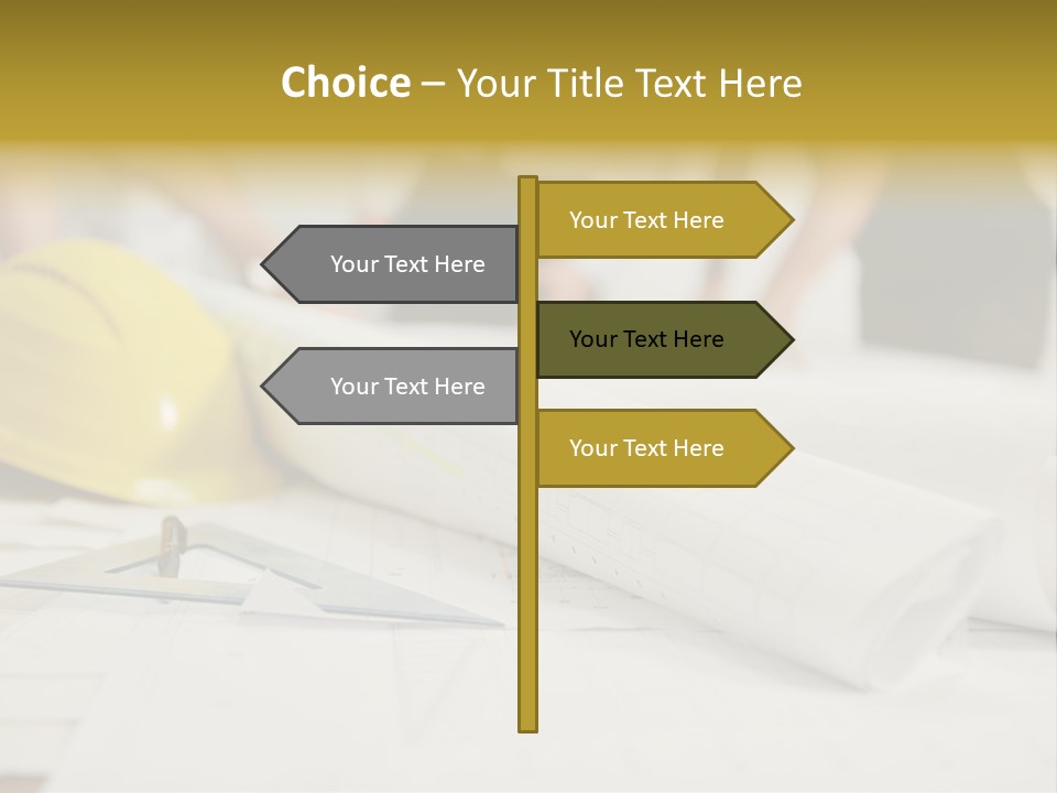 A Group Of People Working On A Construction Project PowerPoint Template