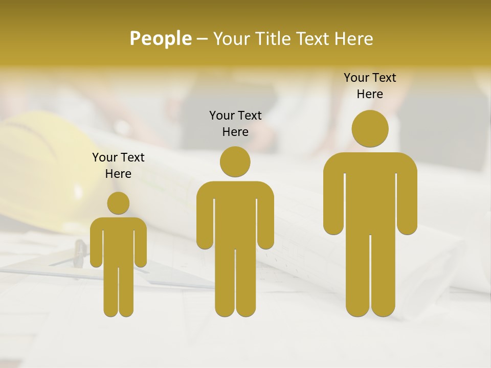 A Group Of People Working On A Construction Project PowerPoint Template