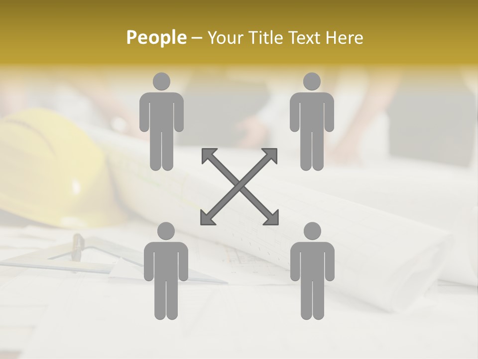 A Group Of People Working On A Construction Project PowerPoint Template