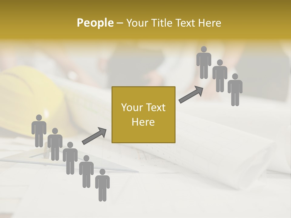 A Group Of People Working On A Construction Project PowerPoint Template