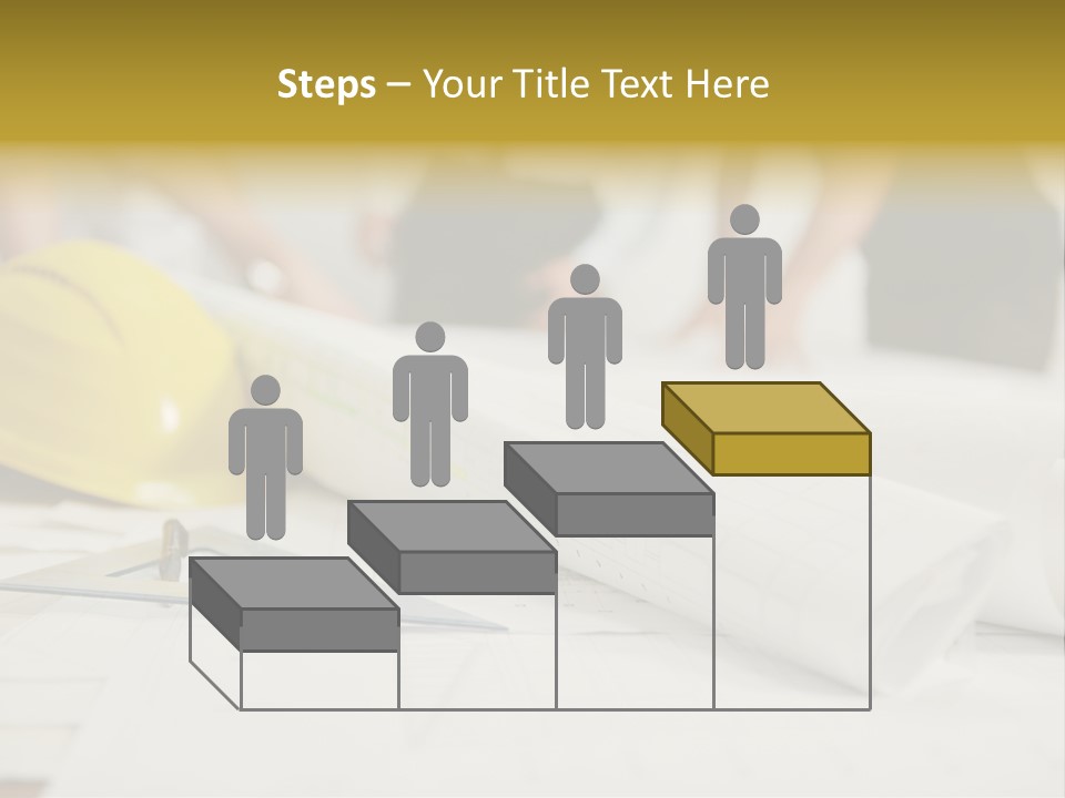 A Group Of People Working On A Construction Project PowerPoint Template