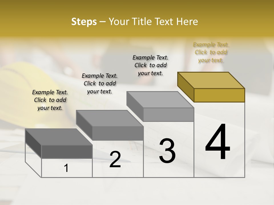 A Group Of People Working On A Construction Project PowerPoint Template