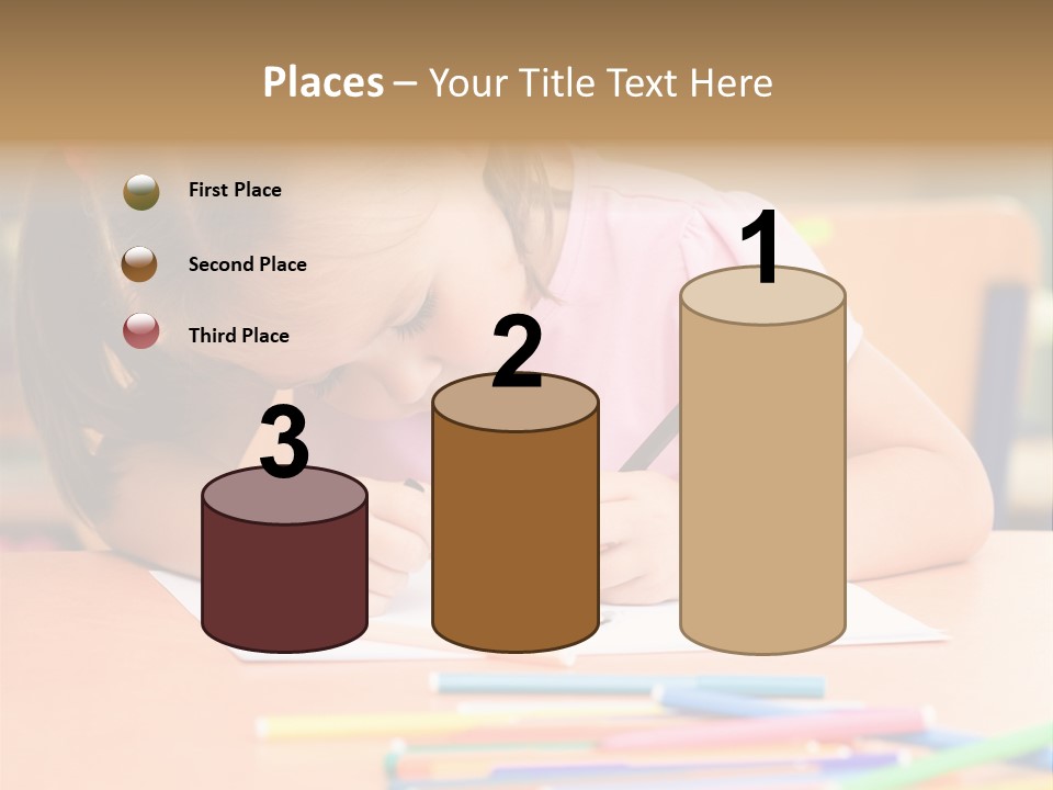 Felttip Bright Preschooler PowerPoint Template