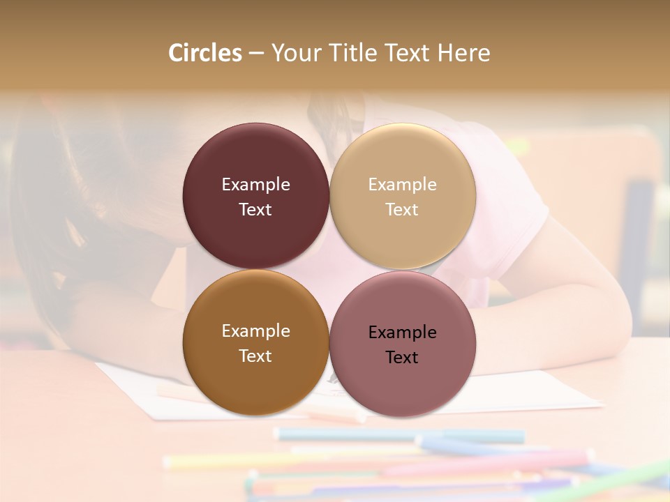 Felttip Bright Preschooler PowerPoint Template