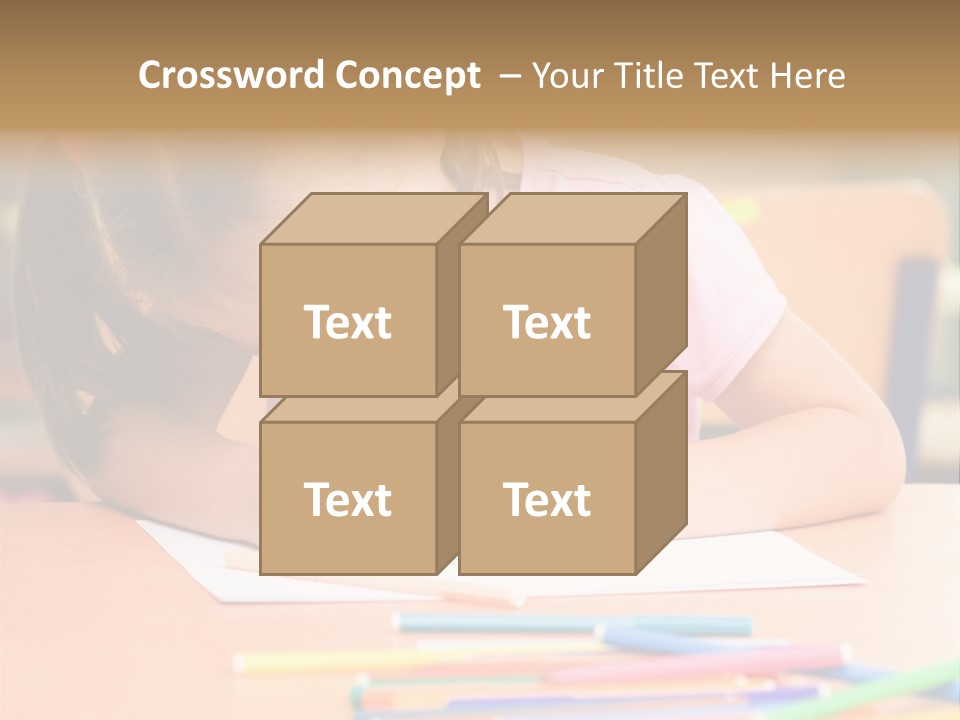 Felttip Bright Preschooler PowerPoint Template