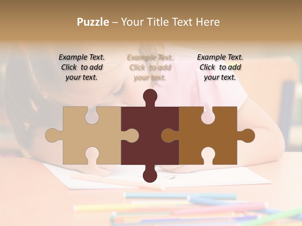 Felttip Bright Preschooler PowerPoint Template