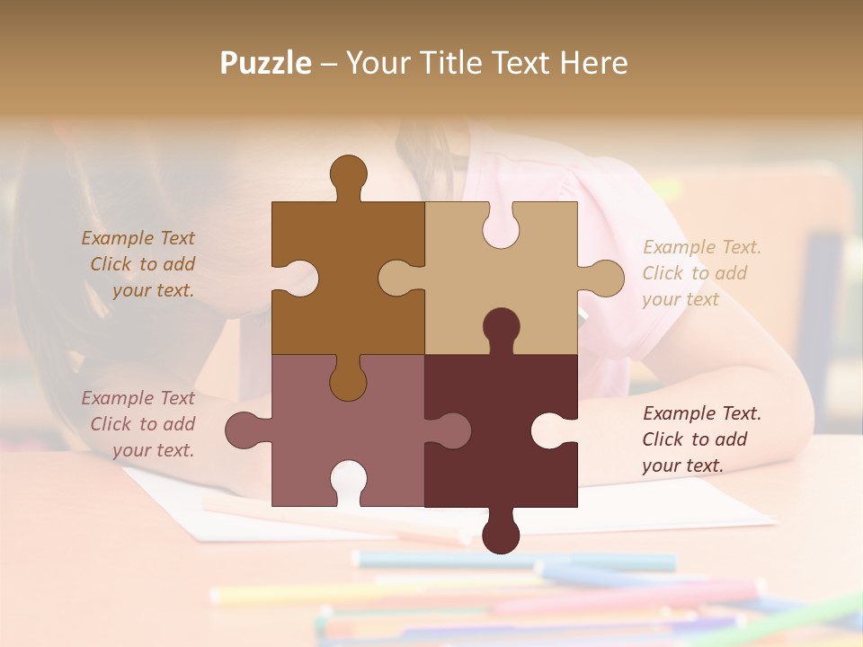 Felttip Bright Preschooler PowerPoint Template