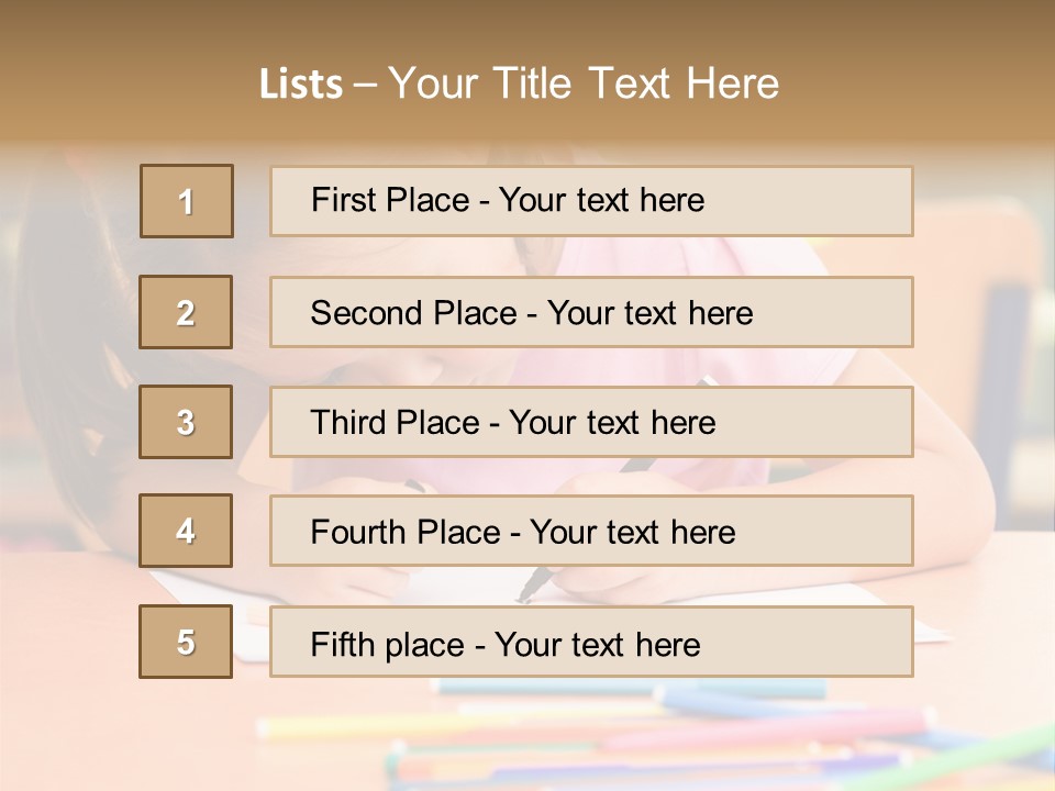 Felttip Bright Preschooler PowerPoint Template