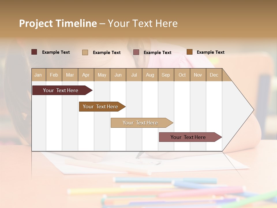 Felttip Bright Preschooler PowerPoint Template