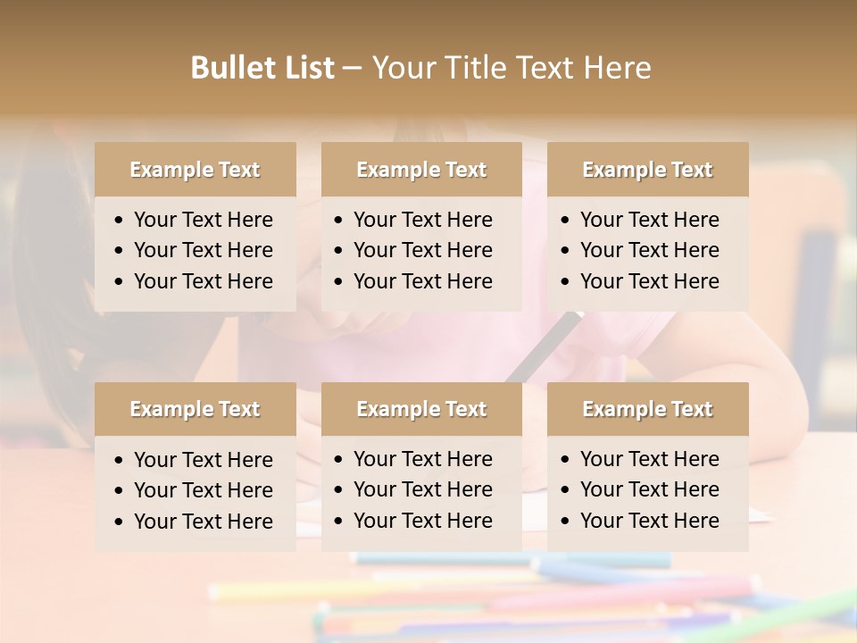 Felttip Bright Preschooler PowerPoint Template