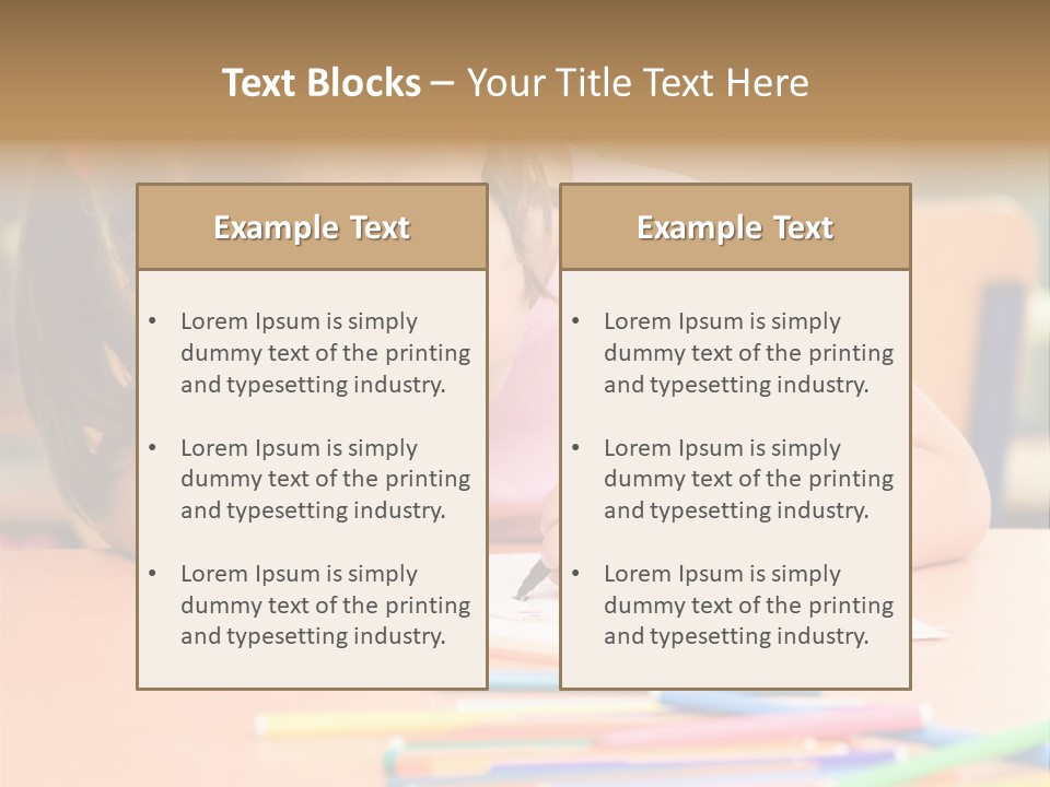 Felttip Bright Preschooler PowerPoint Template