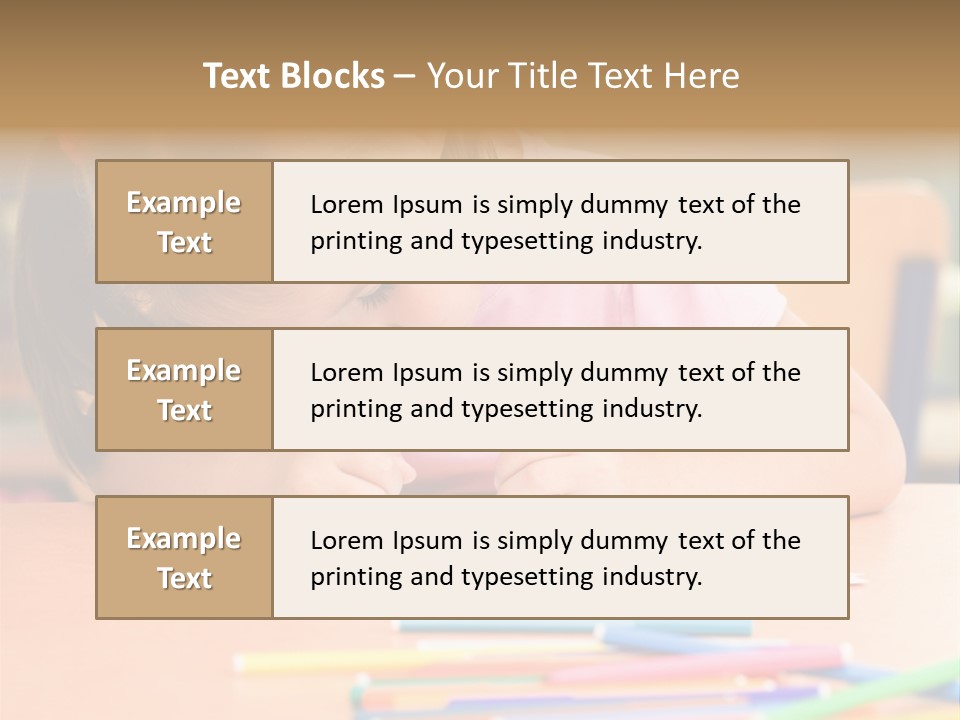 Felttip Bright Preschooler PowerPoint Template