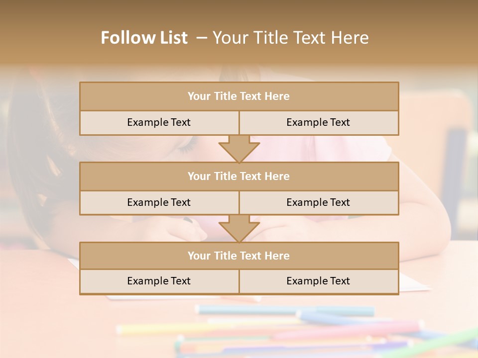 Felttip Bright Preschooler PowerPoint Template