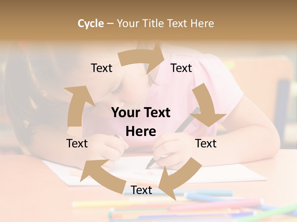 Felttip Bright Preschooler PowerPoint Template