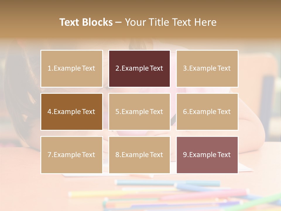 Felttip Bright Preschooler PowerPoint Template