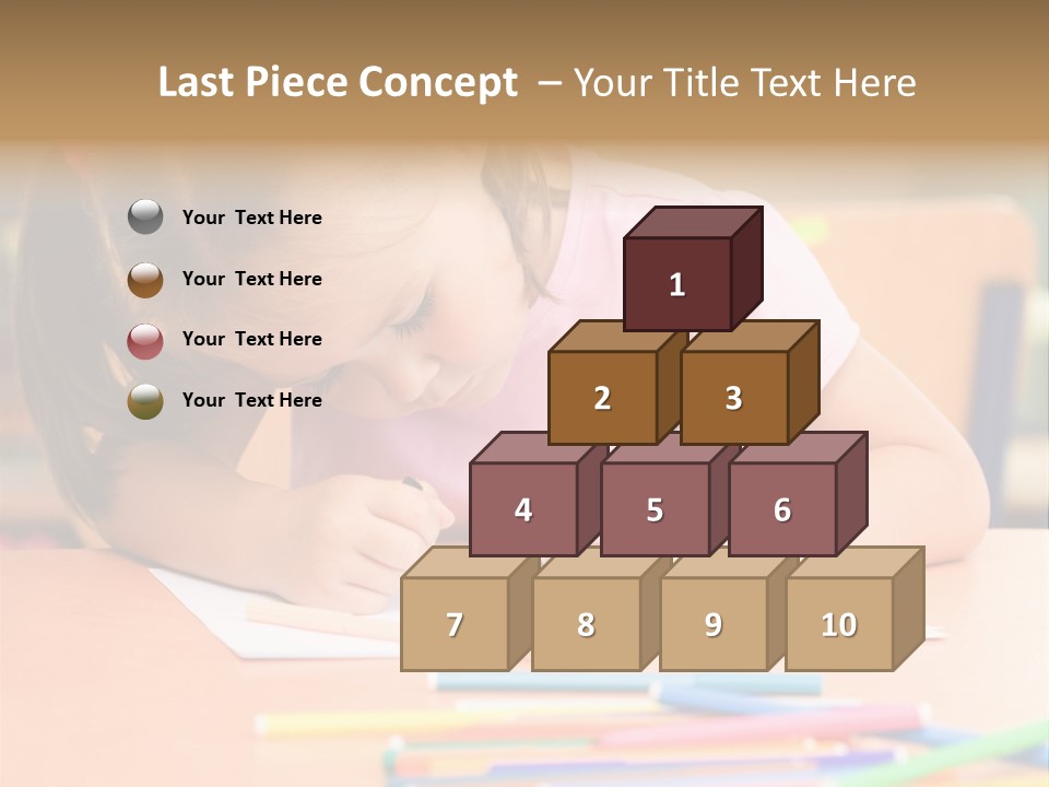 Felttip Bright Preschooler PowerPoint Template