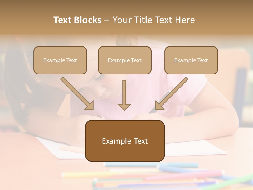Felttip Bright Preschooler PowerPoint Template