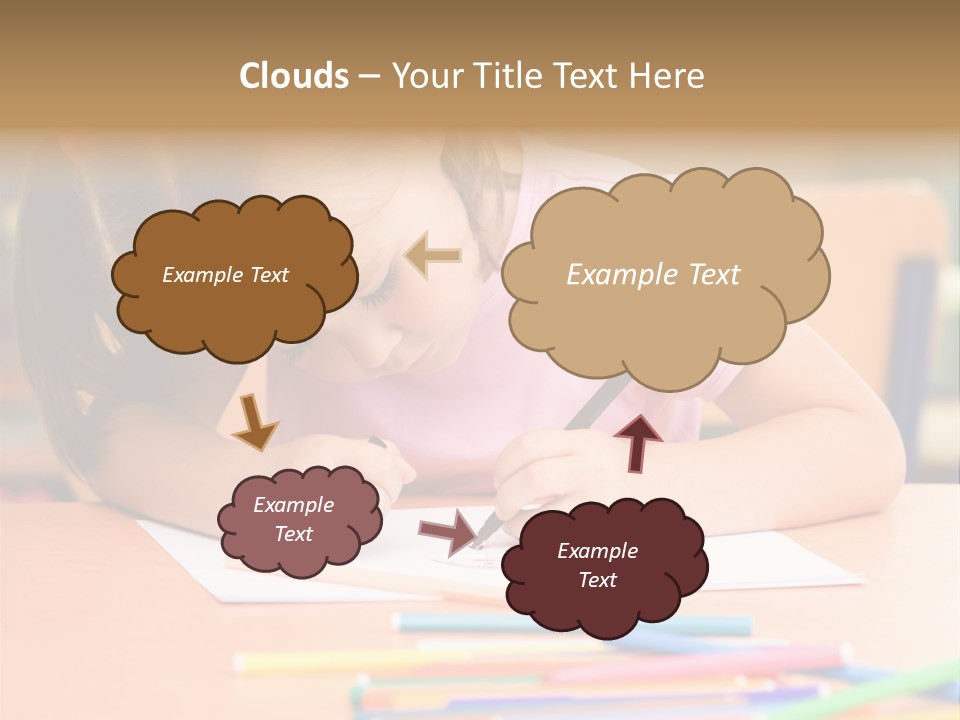 Felttip Bright Preschooler PowerPoint Template