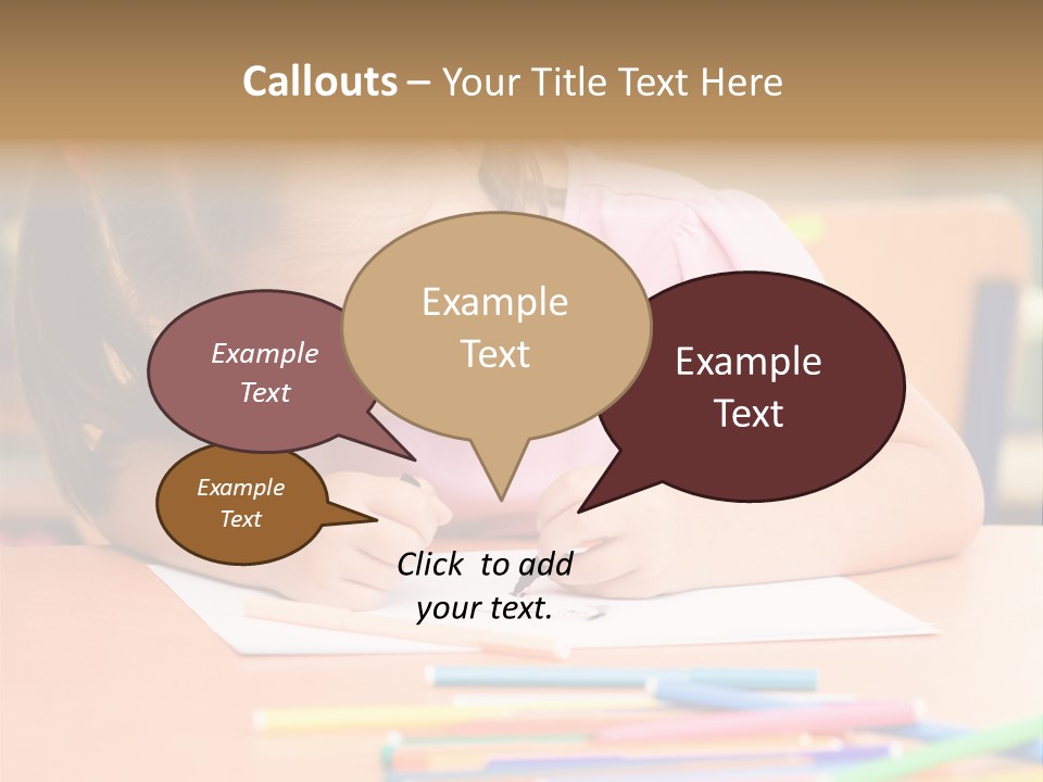 Felttip Bright Preschooler PowerPoint Template