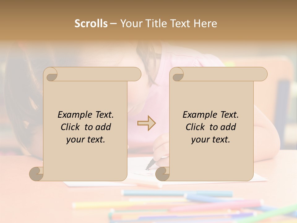 Felttip Bright Preschooler PowerPoint Template