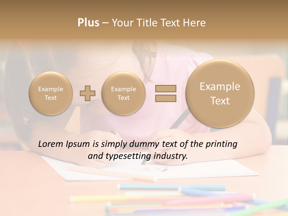 Felttip Bright Preschooler PowerPoint Template