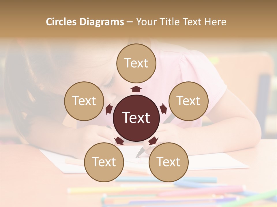 Felttip Bright Preschooler PowerPoint Template