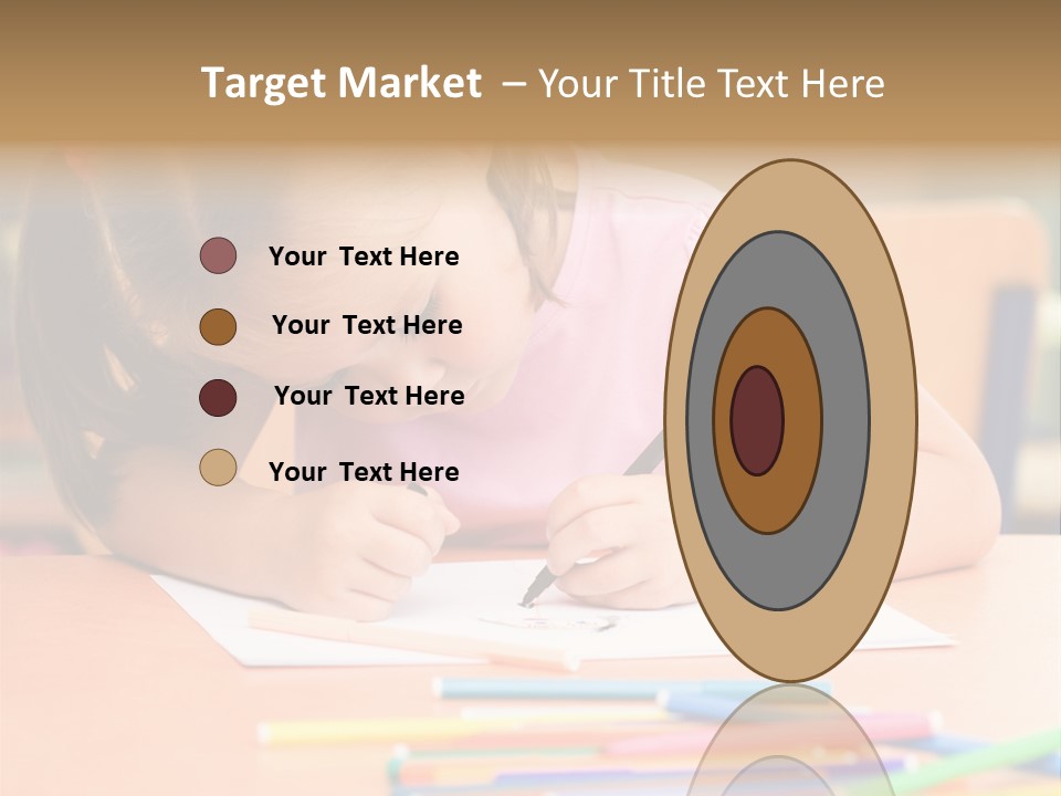 Felttip Bright Preschooler PowerPoint Template