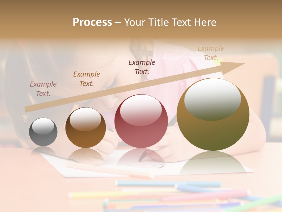 Felttip Bright Preschooler PowerPoint Template