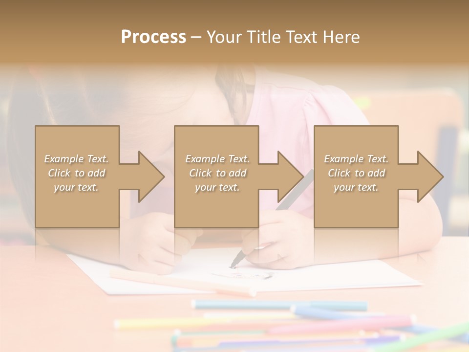 Felttip Bright Preschooler PowerPoint Template