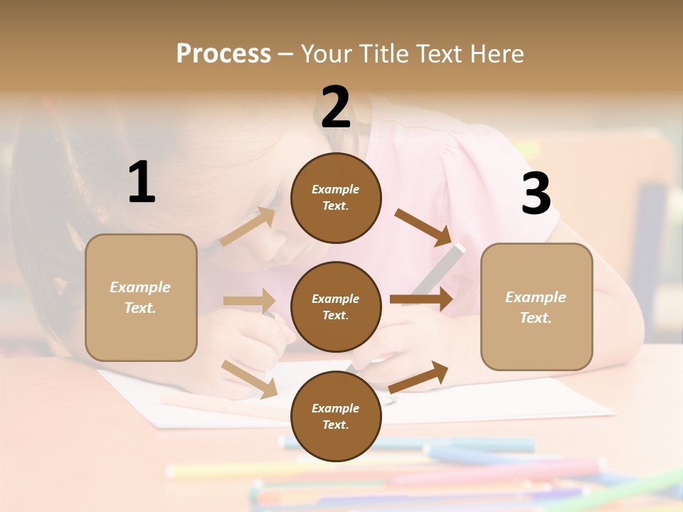 Felttip Bright Preschooler PowerPoint Template