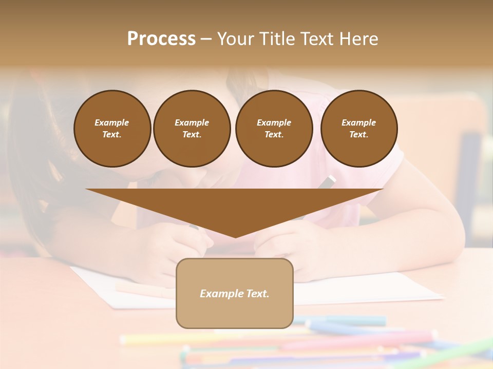 Felttip Bright Preschooler PowerPoint Template