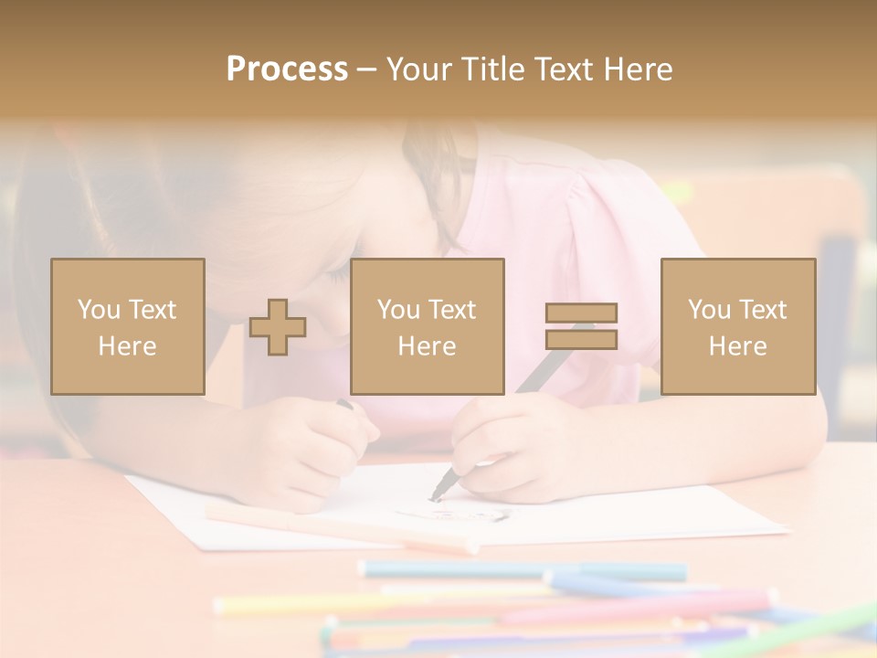 Felttip Bright Preschooler PowerPoint Template