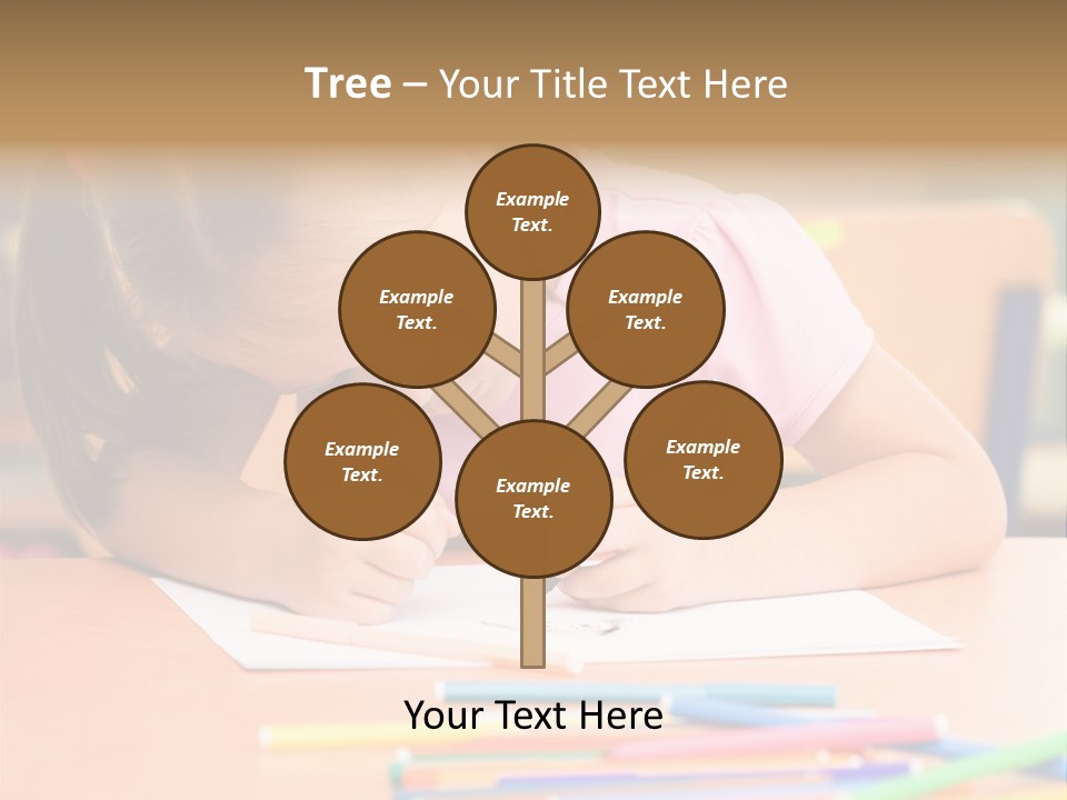 Felttip Bright Preschooler PowerPoint Template